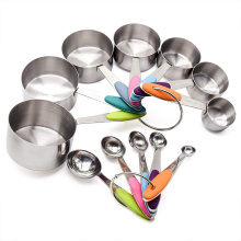 BPA Free 12 Piece Measuring Cups And Spoons Set Stainless Steel